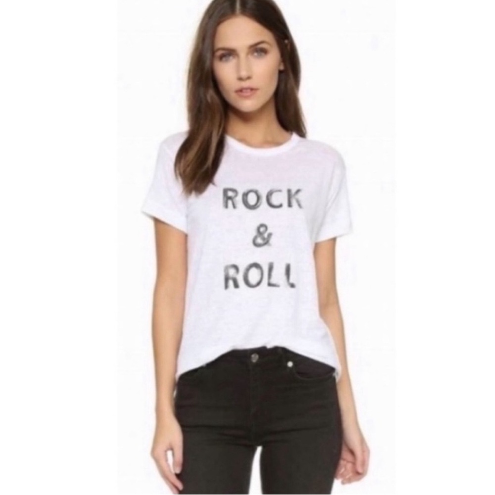 Zadig & Voltaire Rock & Roll Tee in White Size S